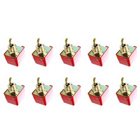 GERALD 10X AC 220V 15A Filetage Male SPDT Pagaie Contacteur de Debit -25