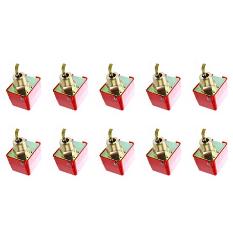 GERALD 10X AC 220V 15A Filetage Male SPDT Pagaie Contacteur de Debit -25
