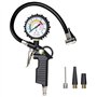 Geofray Gonfleur de Pneu de ManomèTre de Pneu de Voiture 220 PSI avec Compresseur d'air de ManomèTre pour Voitures Motos VéLos
