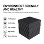 Heilanole Lot de 12 Panneaux Acoustiques en Mousse 1 X 12 X 12 Pouces Panneaux Antibruit Insonorisants pour Studio D'Enregistrem