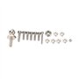 Gbloodst Crochet d'attelage en métal pour SCX10 90046 TRX4 1/10 RC Crawler Télécommande de voiture modèle de voiture pour enfant