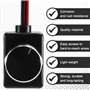 Jeenuuder Interrupteur Variateur LED PMM Basse Tension Universel 12/24 V avec Bouton en Métal pour Éclairage LED RV, Plafonniers