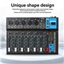 Sirxlevcy Mélangeur Audio Professionnel 7 Canaux avec Lecteur MP3 USB, Console de Mixage pour Enregistrement Sonore sur PC, Pris
