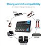 Sirxlevcy Mélangeur Audio Professionnel 7 Canaux avec Lecteur MP3 USB, Console de Mixage pour Enregistrement Sonore sur PC, Pris