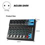 Sirxlevcy Mélangeur Audio Professionnel 7 Canaux avec Lecteur MP3 USB, Console de Mixage pour Enregistrement Sonore sur PC, Pris