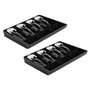 2X Pochette Rigide Caisse de Caisse Enregistreuse Classifier Magasin Caissette à Monnaie Coffret à Tiroir-Caisse Plateau à Tiroi