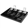 2X Pochette Rigide Caisse de Caisse Enregistreuse Classifier Magasin Caissette à Monnaie Coffret à Tiroir-Caisse Plateau à Tiroi