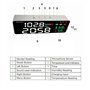 Nettoppo 4-En-1 Decibel Meter LED Decibel Meter Son Decibel Meter WiFi Wall Mounted Sound Level Meter Digital Clock Temperature 