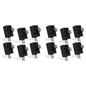 Fivetwofive 12 Paquets de Capteur Du CréPuscule à L'Aube pour L'ÉClairage ExtéRieur 120-277V Capteur de LumièRe à Cellule Photoé
