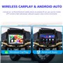 MQODLFP Écran Portable GPS Bluetooth 5 Pouces pour Moto, IP67 Étanche, Lecteur MP5 sans Compatible avec Carplay et Android Auto