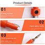 SAROAD Lot de 2 perforatrices pour le travail du bois - Couvercle de vis à papier avec foret fraisé - 3,2 mm - Position réglable