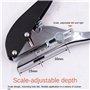 SAROAD Lot de 2 perforatrices pour le travail du bois - Couvercle de vis à papier avec foret fraisé - 3,2 mm - Position réglable