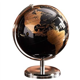 Barabesty Globe terrestre en forme de constellation - Décoration de table ou de bureau - Doré