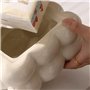 MSCHENZW Boîte à mouchoirs en forme de bulles, porte-papier en céramique, distributeur de papier pour salle de bain, table à man