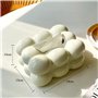 MSCHENZW Boîte à mouchoirs en forme de bulles, porte-papier en céramique, distributeur de papier pour salle de bain, table à man