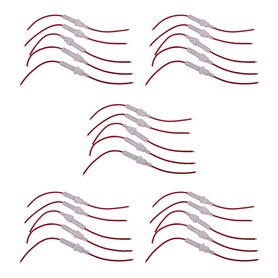 Iyalezirk Rouge Blanc Vis Bouchon En 6 mm X 30 mm Porte-fusible pour Tube 25 Pièces