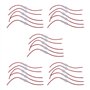 Iyalezirk Rouge Blanc Vis Bouchon En 6 mm X 30 mm Porte-fusible pour Tube 25 Pièces