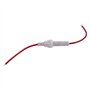 Iyalezirk Rouge Blanc Vis Bouchon En 6 mm X 30 mm Porte-fusible pour Tube 25 Pièces