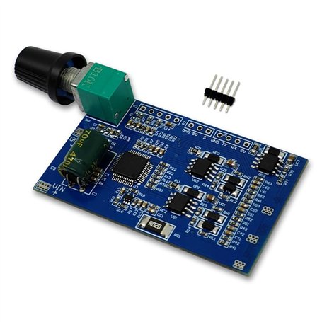 Feeuid Module régulateur de vitesse ESC pour moteur sans balais triphasé avec potentiomètre DC12-24V 10A STC32G pour moteur avec