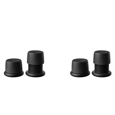 Fivetwofive 4 Rehausseurs de lit réglables rehausseurs de meubles pour usage robuste canapé table élévateur au sol - noir