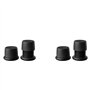 Fivetwofive 4 Rehausseurs de lit réglables rehausseurs de meubles pour usage robuste canapé table élévateur au sol - noir