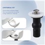 iFutniew Lot de 4 Vis de SièGe de Toilette CharnièRes de SièGe de Toilette Boulon Expansible éCrous SupéRieurs en Caoutchouc Fix