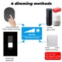 Mini WiFi Smart Home Gradateur Interrupteur Tuya APP TéLéCommande Voix Timing Luminosité RéGlage Commutateur Noir