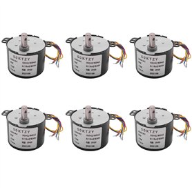 SAROAD Lot de 6 moteurs synchrone à aimant permanent 50 Ktyz Ac220 V 10 W 0