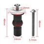 Kayfg Siege de toilette Fixation des vis de fixation superieure 2 paires universelles en caoutchouc expansible ecrous a goujon t