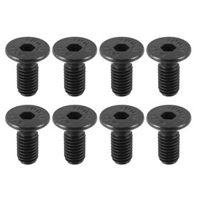 Lulaxy 8 PièCes Tout TéRrain Serrure Chaussure Cale Vis de pour SPD Verrouillage de PéDale Autobloquant Acier Noir