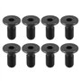 Lulaxy 8 PièCes Tout TéRrain Serrure Chaussure Cale Vis de pour SPD Verrouillage de PéDale Autobloquant Acier Noir