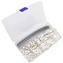 Kit de raccordement JST-XH de 460 pièces de 2,54 mm avec barrette à broches de 2,54 mm et boîtier à broches 2/3/4/5/6 broches