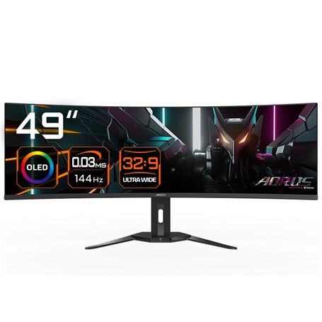 GIGABYTE AORUS Moniteur de jeu incurvé CO49DQ OLED - 5120x1440 (DQHD)