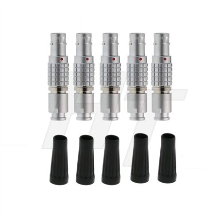 HangTon Lot de 5 connecteurs FGG 0B 5 broches mâle circulaire Push-Pull