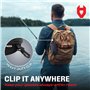Nocry étui de rangement pour lunettes de sécurité avec doublure en feutre, fermeture Éclair renforcée et clip de ceinture