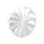 Ø 125mm Clapet Anti-retour pour Ventilateur Mural/Clapet Anti-retour pour Tuyau de Ventilation - Plastique - Blanc