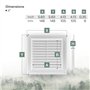 Grille d'aération en plastique avec protection anti-nuisibles intégrée pour grille d'aération de 15,2 cm - Couvercle de ventilat