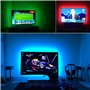 Rétroéclairage USB Lumière LED, 1m(3.28 Pieds) 30 LEDs Moniteur D'ordinateur Décor Bande/Étanche 5050 Multicolore Contrôleur RGB