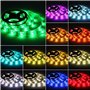 Rétroéclairage USB Lumière LED, 1m(3.28 Pieds) 30 LEDs Moniteur D'ordinateur Décor Bande/Étanche 5050 Multicolore Contrôleur RGB
