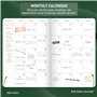 GoGirl Planificateur hebdomadaire – Planificateur horaire pour le travail et la vie avec fentes horaires – Agenda vertical pour 