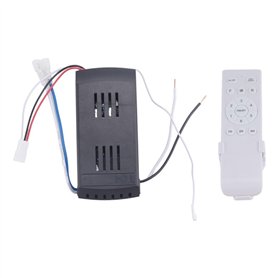 JANZU Kit de Télécommande Universelle pour Ventilateur de Plafond 40W avec Fonction de Timing à 6 Vitesses pour Le Remplacement
