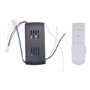 JANZU Kit de Télécommande Universelle pour Ventilateur de Plafond 40W avec Fonction de Timing à 6 Vitesses pour Le Remplacement
