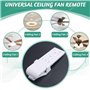 JANZU Kit de Télécommande Universelle pour Ventilateur de Plafond 40W avec Fonction de Timing à 6 Vitesses pour Le Remplacement 