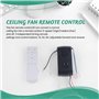 JANZU Kit de Télécommande Universelle pour Ventilateur de Plafond 40W avec Fonction de Timing à 6 Vitesses pour Le Remplacement 
