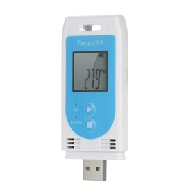 SVRITE TempU 03 Enregistreur de DonnéEs D'Humidité de TempéRature USB RéUtilisable Enregistreur de DonnéEs RH TEMP Enregistreur
