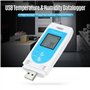 SVRITE TempU 03 Enregistreur de DonnéEs D'Humidité de TempéRature USB RéUtilisable Enregistreur de DonnéEs RH TEMP Enregistreur 
