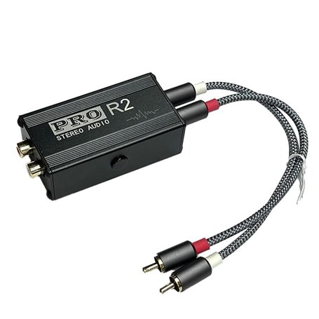 BYCUFF Isolateur Audio de Boucle de Terre Filtre de Bruit Audio Isolateur de Bruit RCA Isolateur de Signal Audio Réducteur de Br