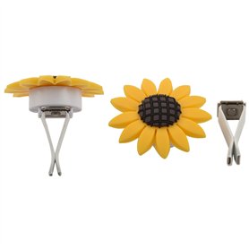 FUWIND Lot De 2 Accessoires Voiture De Tournesol Assainisseur d'air De Voiture Mignon Clips D'¨¦Vent De Tournesol D¨¦Corations C