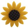 FUWIND Lot De 2 Accessoires Voiture De Tournesol Assainisseur d'air De Voiture Mignon Clips D'¨¦Vent De Tournesol D¨¦Corations C