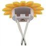FUWIND Lot De 2 Accessoires Voiture De Tournesol Assainisseur d'air De Voiture Mignon Clips D'¨¦Vent De Tournesol D¨¦Corations C